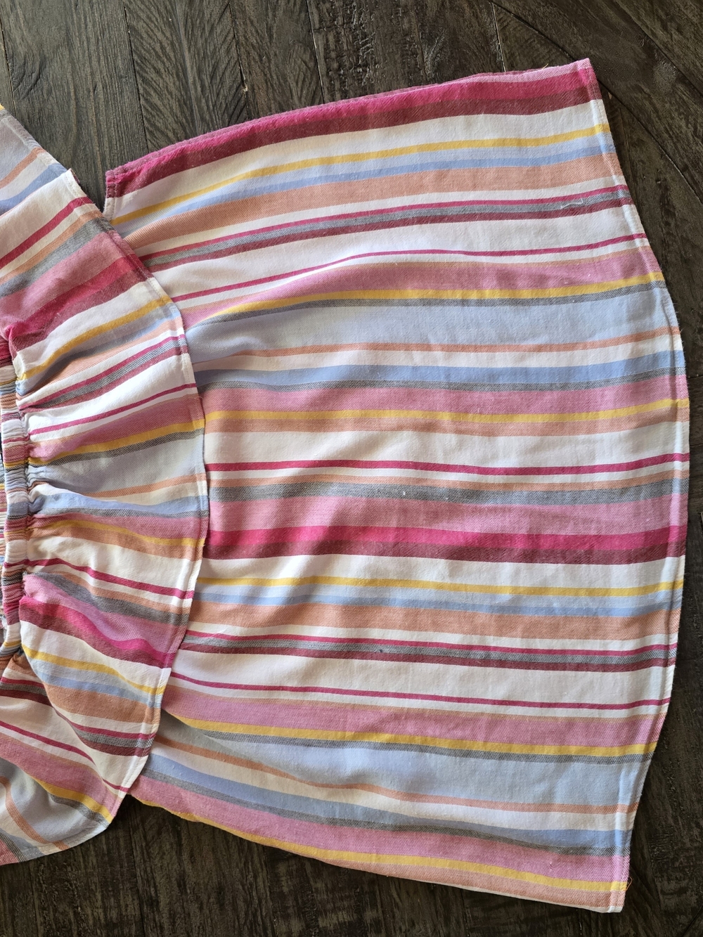 INC International Concepts Pink Multi-Stripe Off-Shoulder Tunic